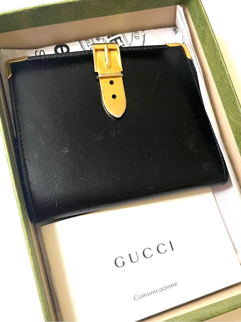 Gucci Authentic Vintage Black Compact Wallet - Picture 2 of 15